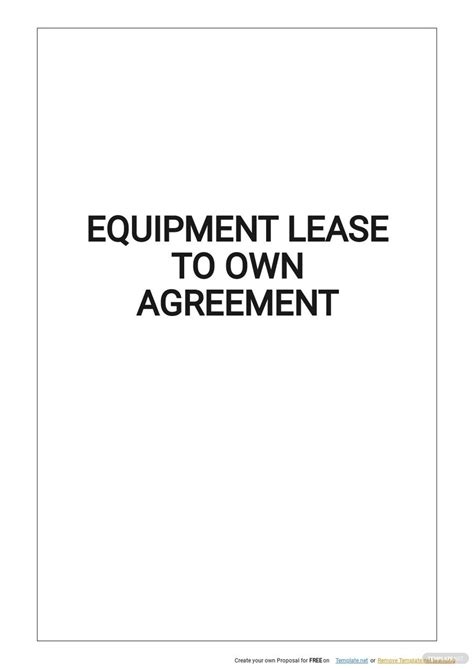 lease to own equipment program